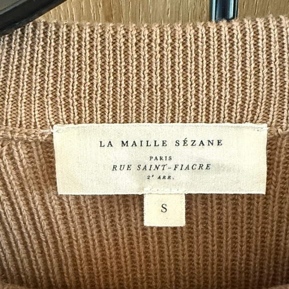 Sezane SAMI JUMPER and NAELLE SKIRT Matching Set Tan Color Womens size Small - Picture 7 of 13